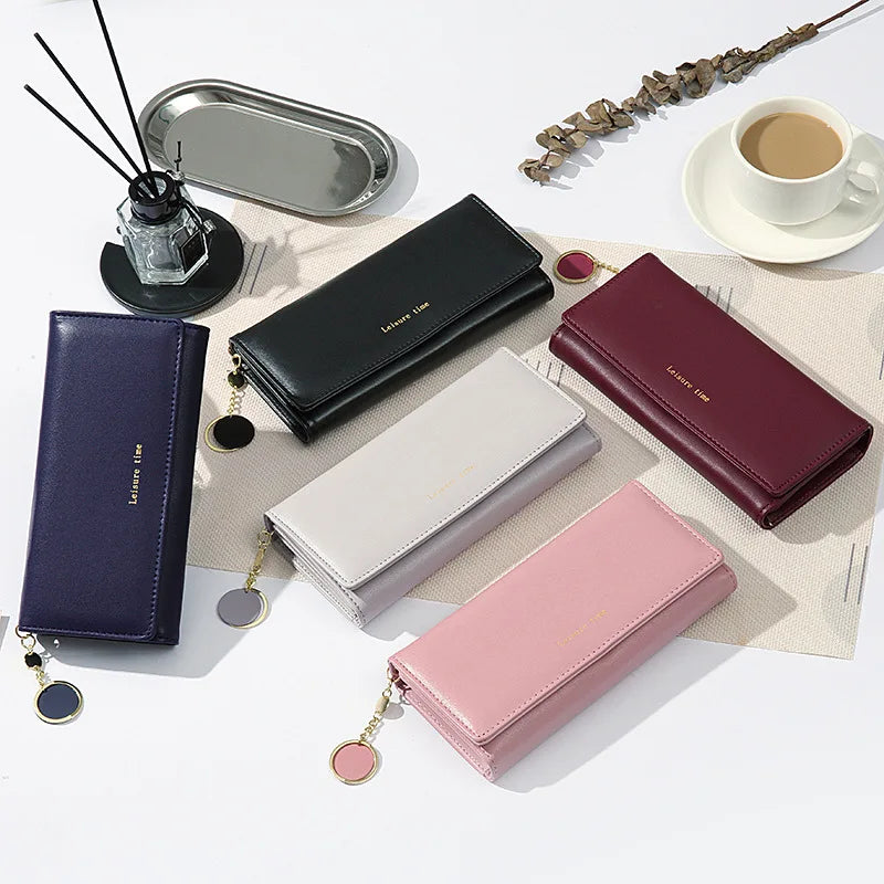 The Ultimate Daily Organizer – Spacious Trifold Long Wallet & Card Holder