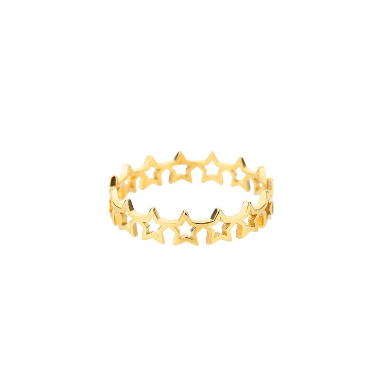 Adjustable Luxe Geometric 316L Gold Rings – The Ultimate All-Day Statement 48 Pieces
