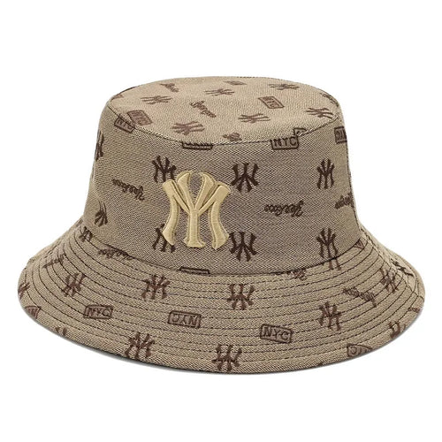 City-Ready Shade: Letter-Embroidered & Sun-Protective Bucket Hats