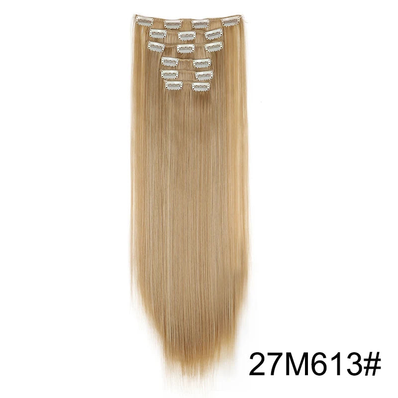 Aura Length 24-Inch Straight Clip-In Collection
