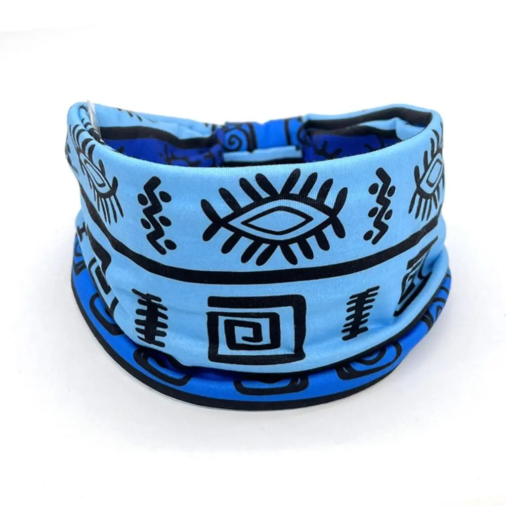 Vintage Bohemian Wide Headband – Elastic Knot Turban Hair Wrap for Effortless Style