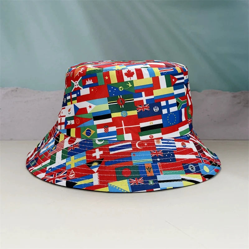 The Global Fan Reversible Bucket Hat | international flags collection