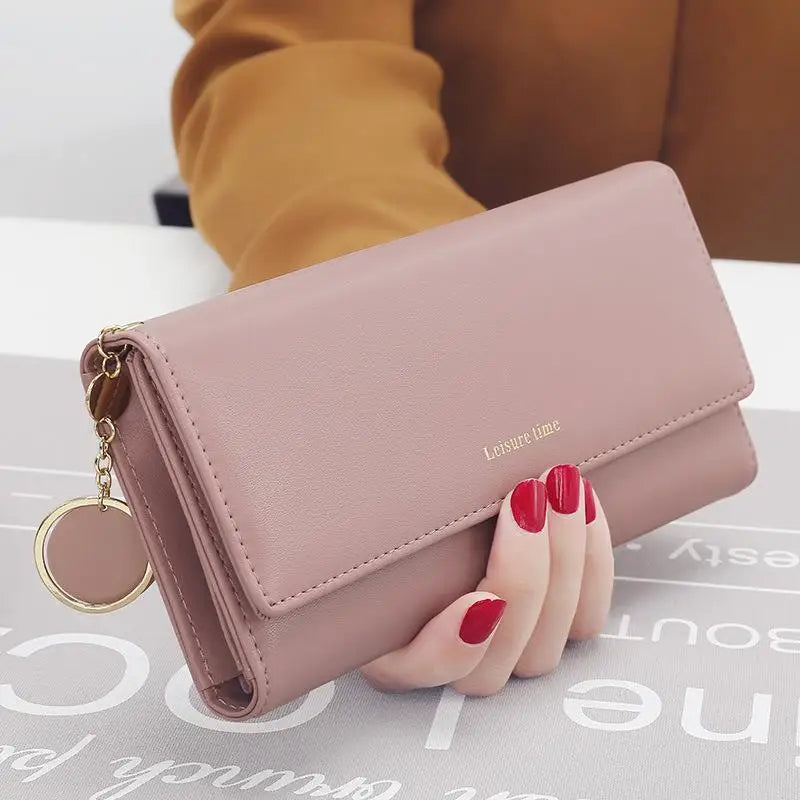 The Ultimate Daily Organizer – Spacious Trifold Long Wallet & Card Holder