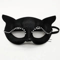 Mysterious Elegance Enchanting Lace Cat & Fox Masquerade Mask for Parties & Events