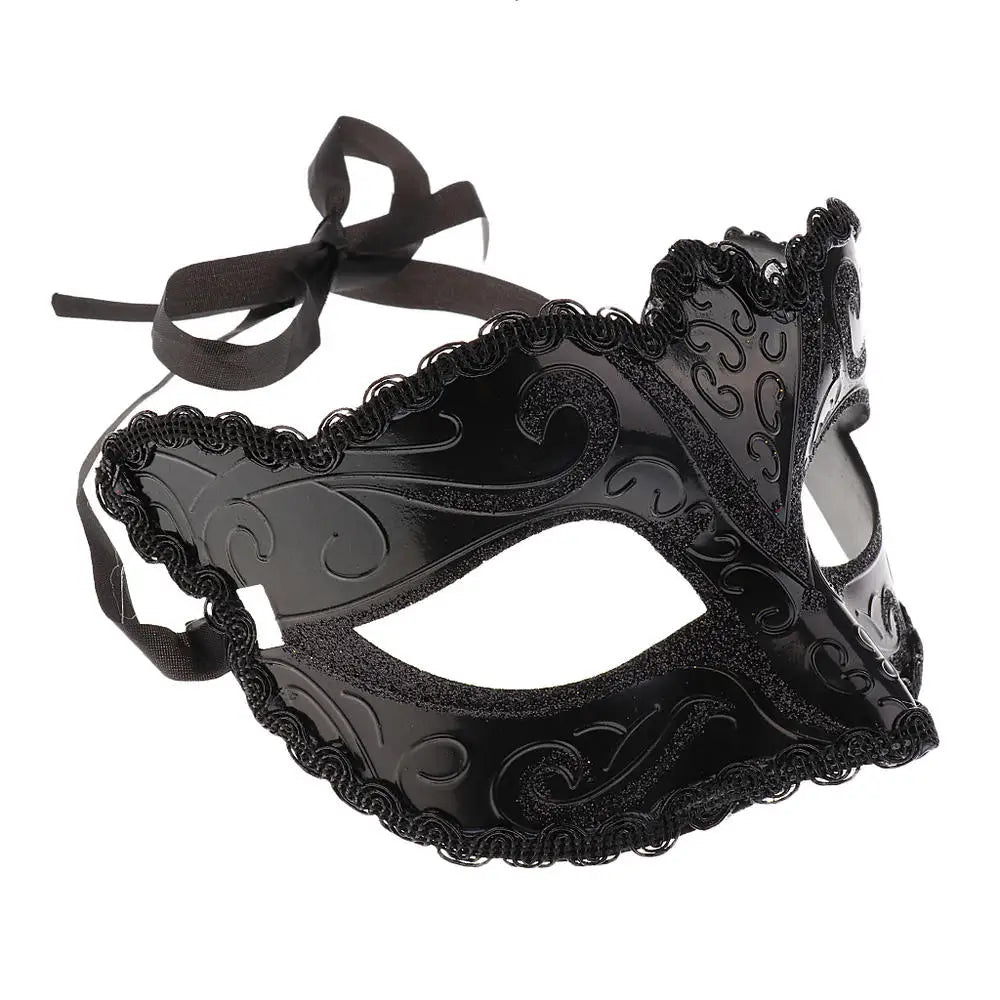 Mysterious Elegance Enchanting Lace Cat & Fox Masquerade Mask for Parties & Events