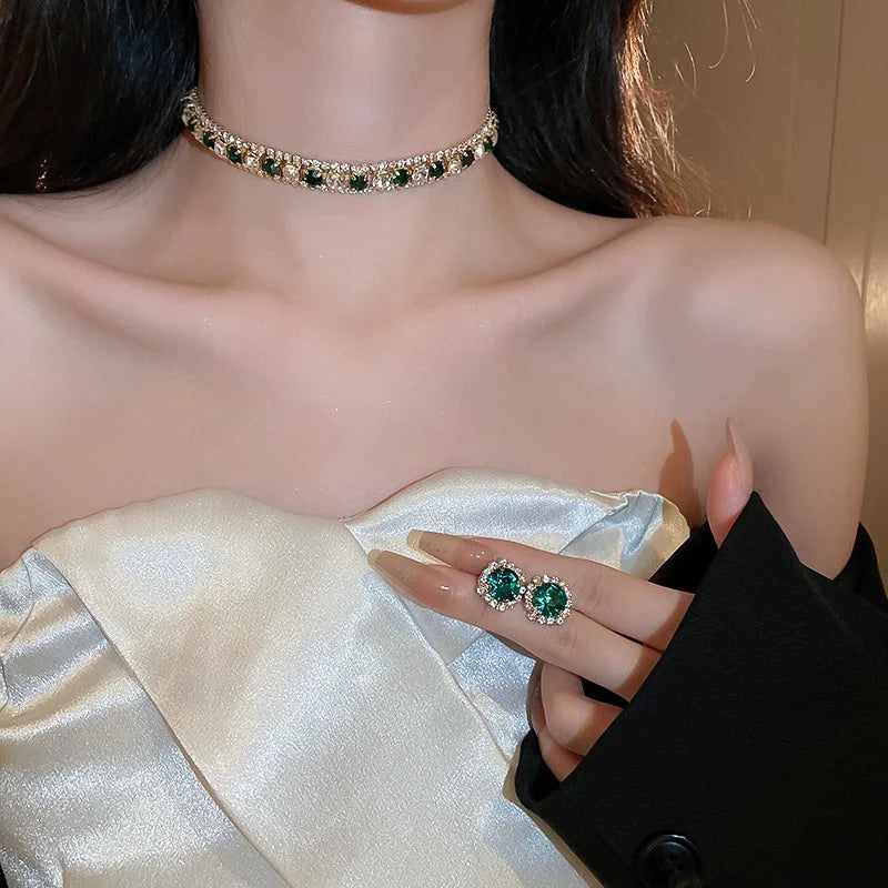 The "After-Hours" Glitz Set – Trendy Rhinestone Jewelry for Party & Daily Chic