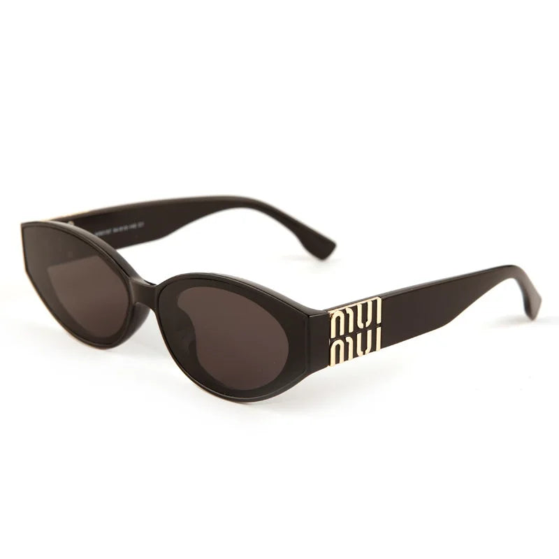 Glamour Fashion Oversized Oval Designer-Inspired Statement Sunglasses