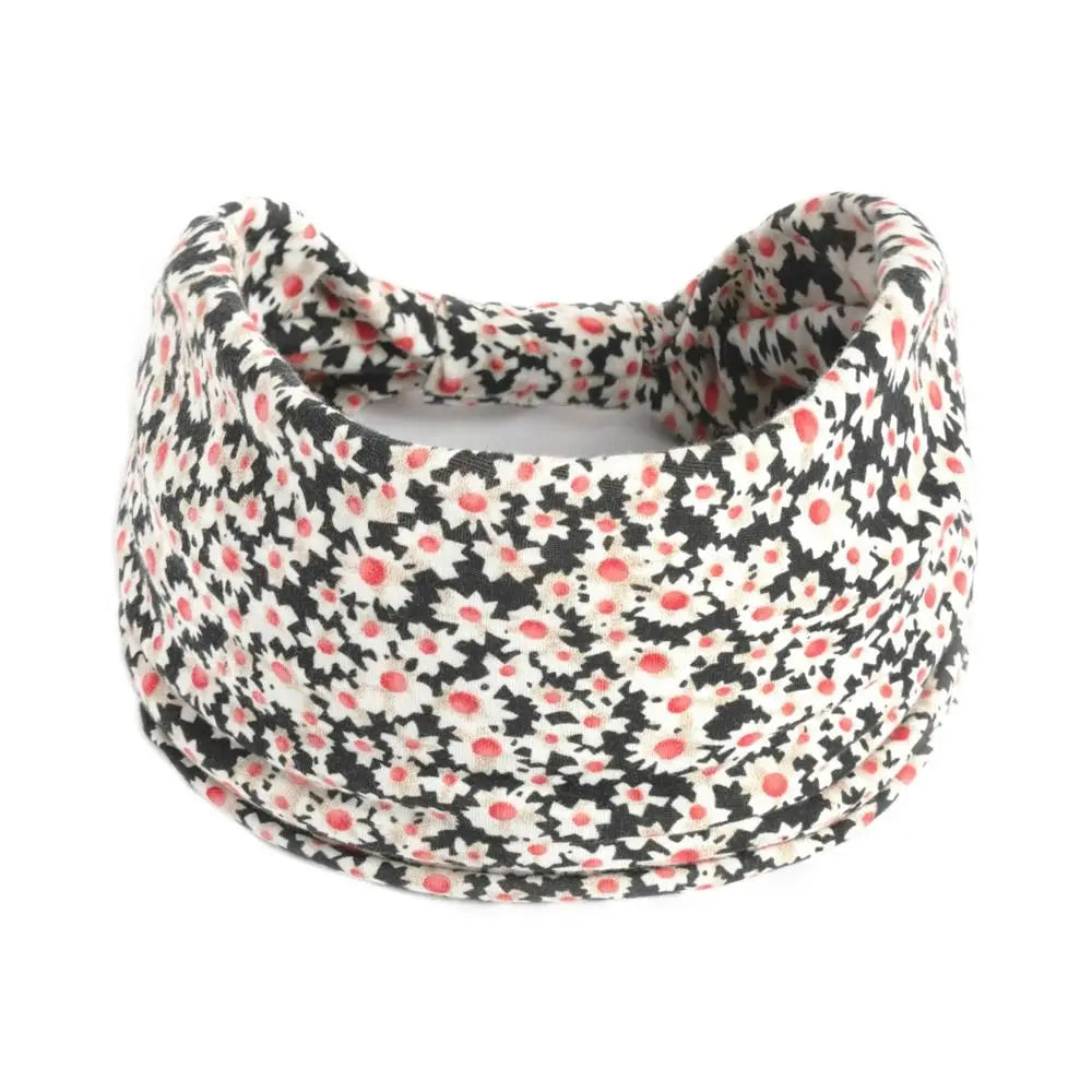 Vintage Bohemian Wide Headband – Elastic Knot Turban Hair Wrap for Effortless Style