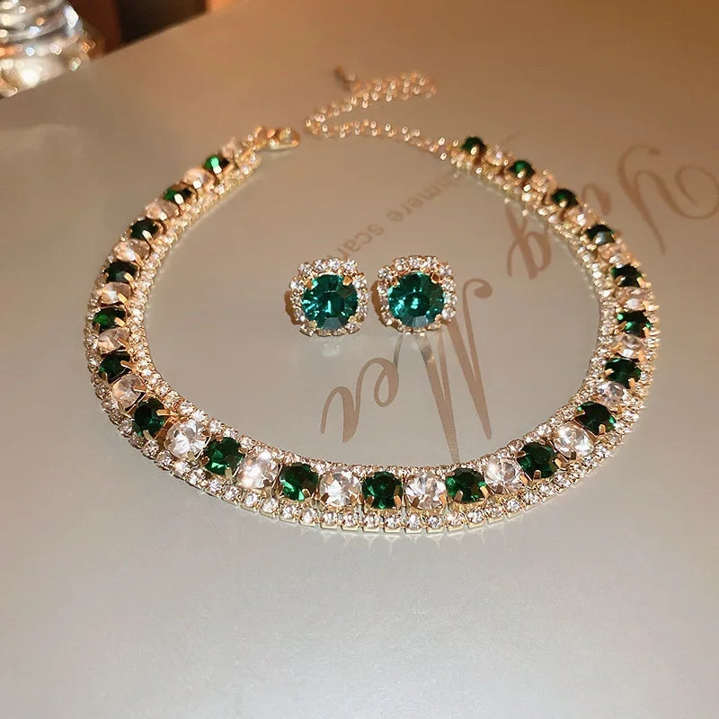 The "After-Hours" Glitz Set – Trendy Rhinestone Jewelry for Party & Daily Chic