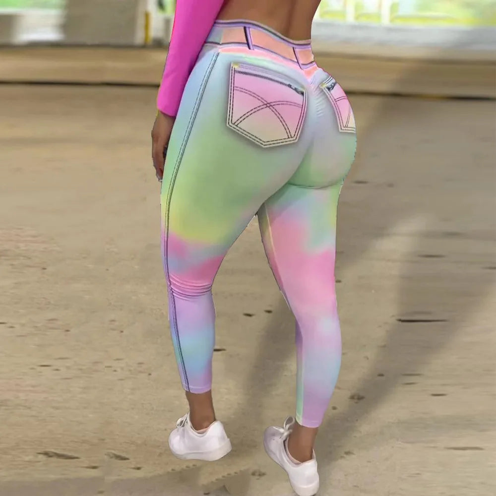 Dreamscape Booty-Lift Denim Ombre Tights