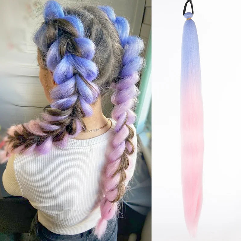 Prism Wave 26-Inch Ombre Braiding Ponytail