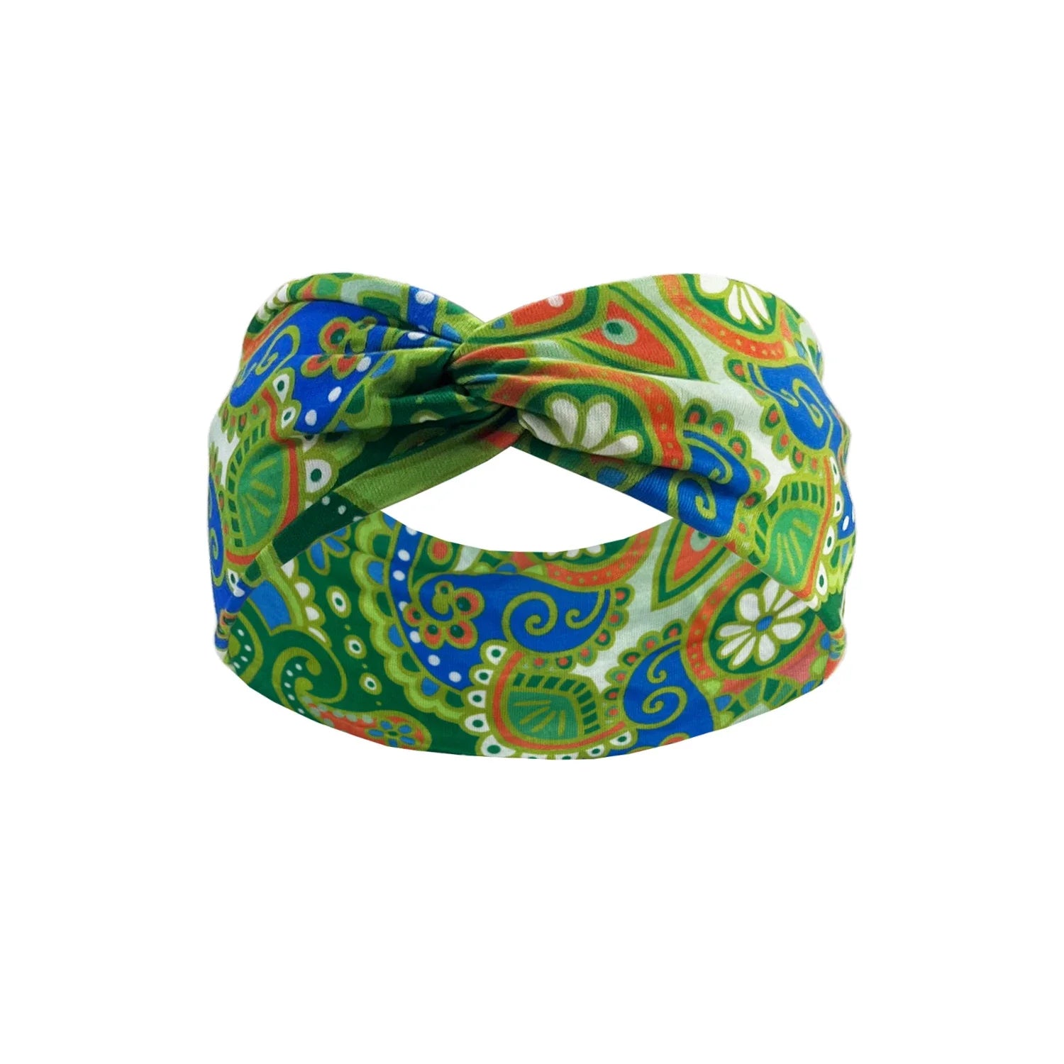 Women's Elastic Turban Headband – Sweat-Absorbent Wide Hair Wrap for Yoga, Running & Sports