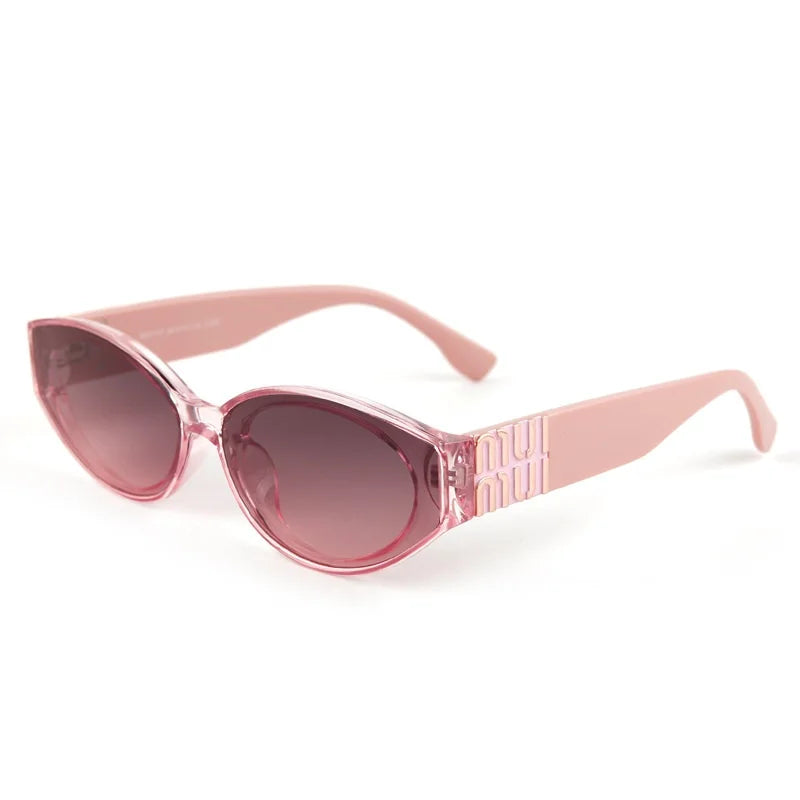 Glamour Fashion Oversized Oval Designer-Inspired Statement Sunglasses