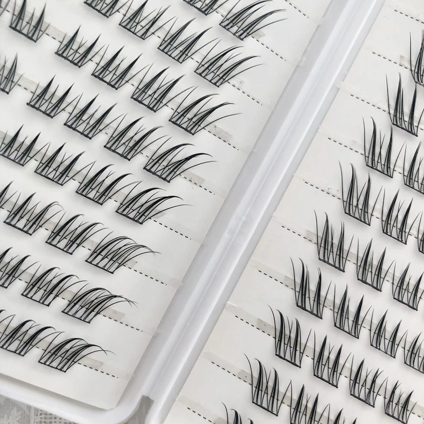 The Master Collection: 6/10/20 Row Silk Fiber Lashes – Easy-Apply Glue-Free Extensions