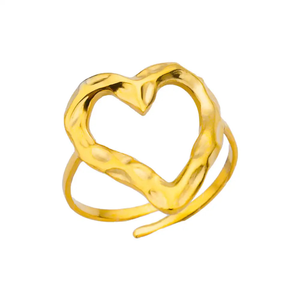 Adjustable Luxe Geometric 316L Gold Rings – The Ultimate All-Day Statement 48 Pieces