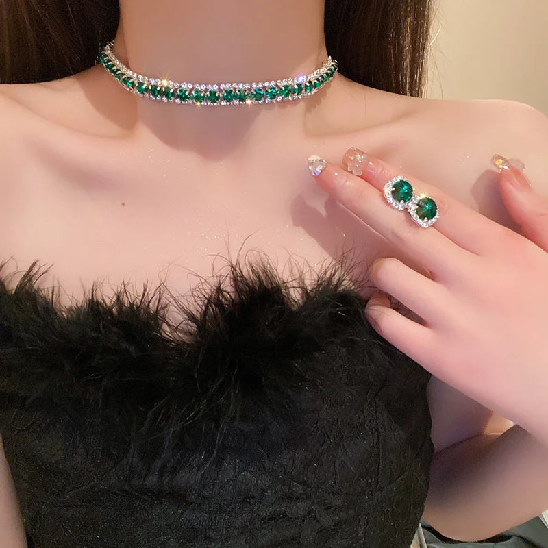 The "After-Hours" Glitz Set – Trendy Rhinestone Jewelry for Party & Daily Chic