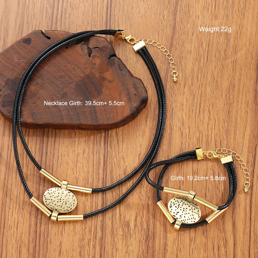 Santorini Minimalist Layered Gold Duo