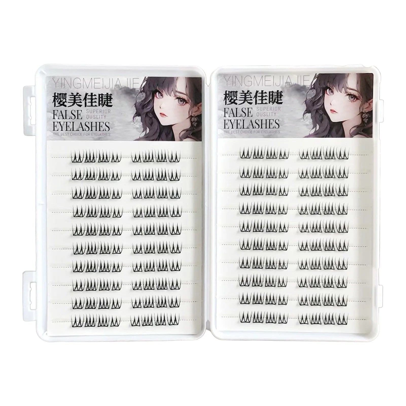 The Master Collection: 6/10/20 Row Silk Fiber Lashes – Easy-Apply Glue-Free Extensions