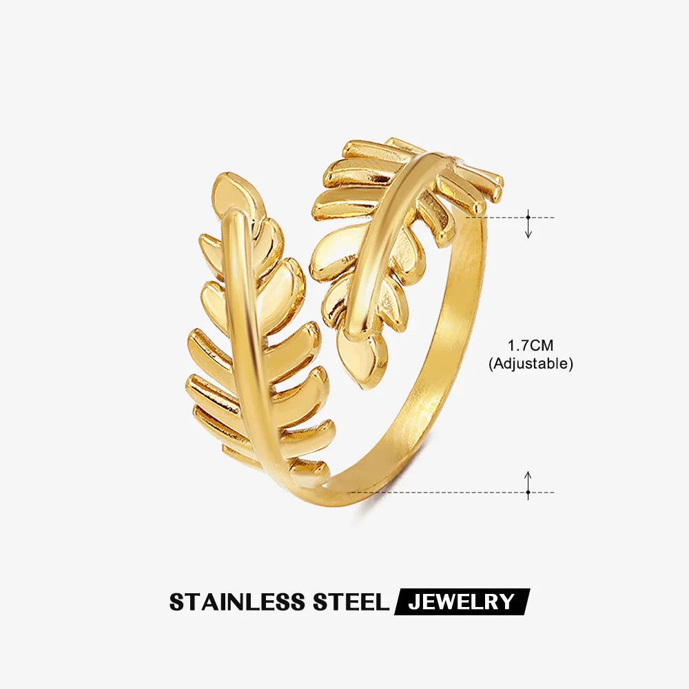 Adjustable Luxe Geometric 316L Gold Rings – The Ultimate All-Day Statement 48 Pieces