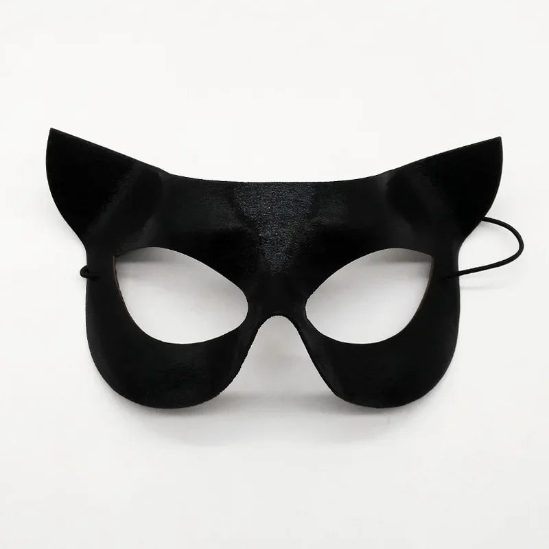 Mysterious Elegance Enchanting Lace Cat & Fox Masquerade Mask for Parties & Events