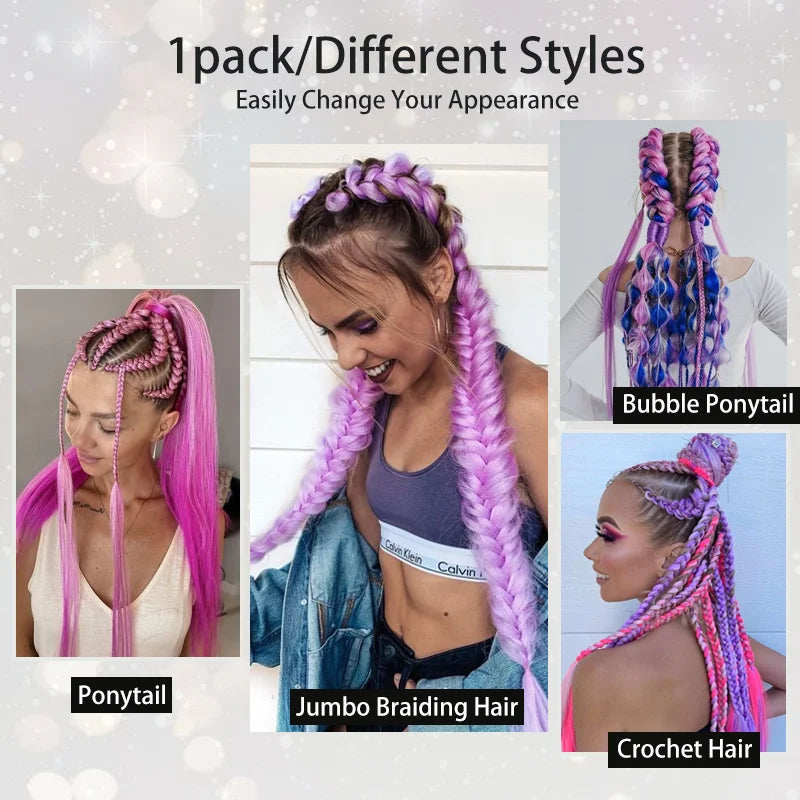 Prism Wave 26-Inch Ombre Braiding Ponytail