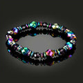 Colored Magnetic Energy Bracelet FOR Health Care Therapy Slim The Body Irregular Natural Stone
