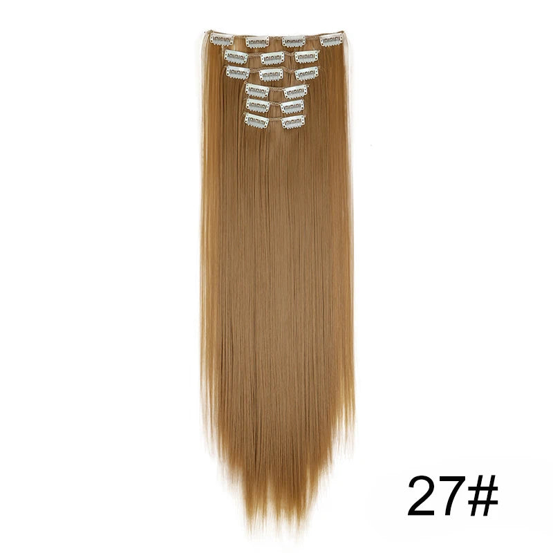 Aura Length 24-Inch Straight Clip-In Collection