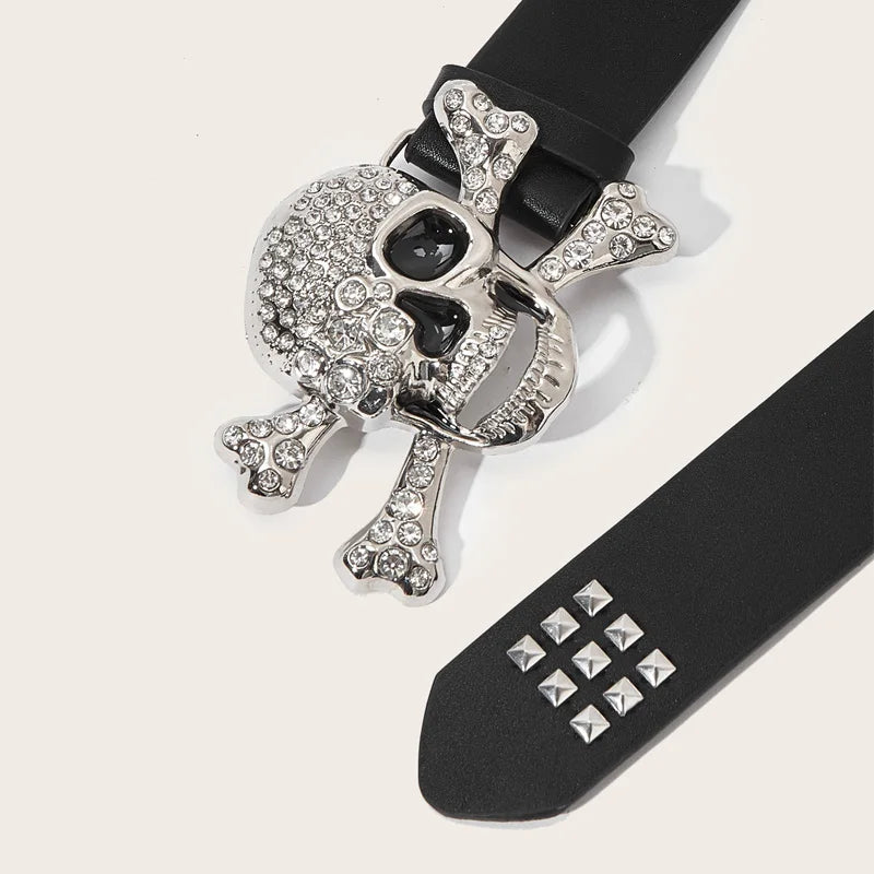 Hip Hop Star, Stud & Bullet-Embellished Belts Street Grit