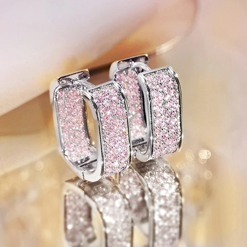 The Luxury Choice: Midnight Eclipse Rectangular Hoops