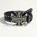 Luxury Desiner Brands Women Studded Belt Heart and Cross Metal Punk Rock Style