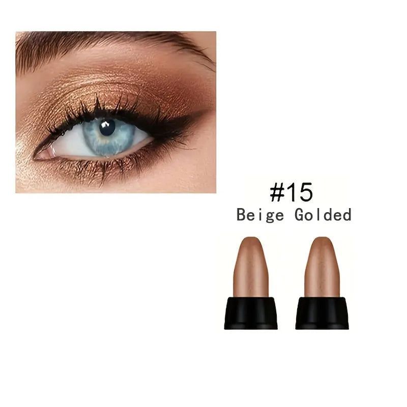 Ultimate Pearlescent Glitter Eyeliner Set – 16 Waterproof, Vibrant Colors