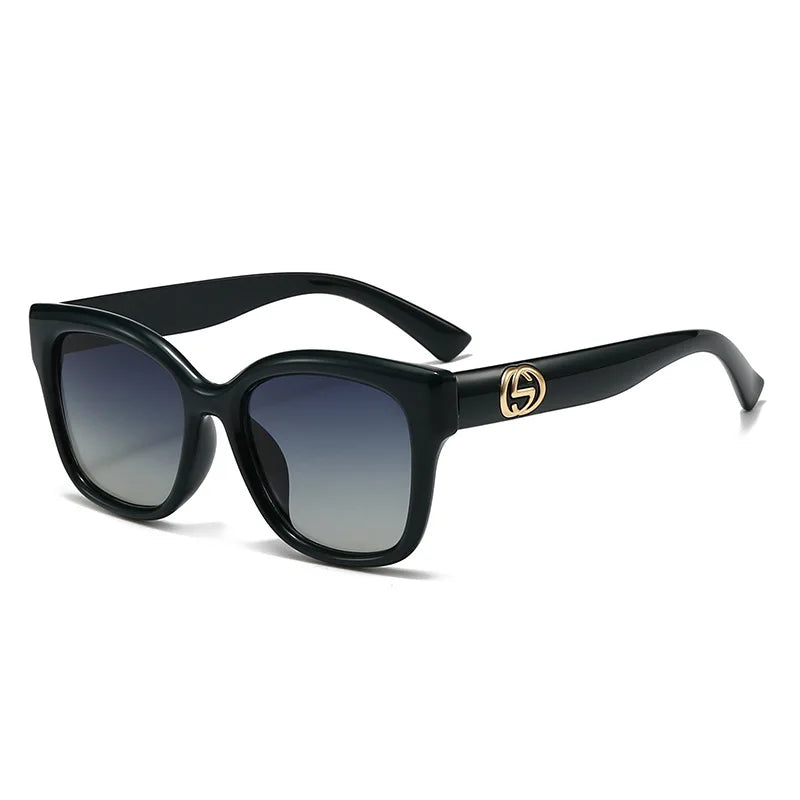 Retro Minimalist Solid Color Fashion Glasses with Decorative Temple Tips