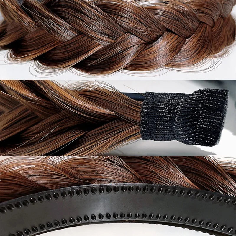 The Instant Braided Hair Band: Bohemian Synthetic Hair Headpiece for Effortless Elegance