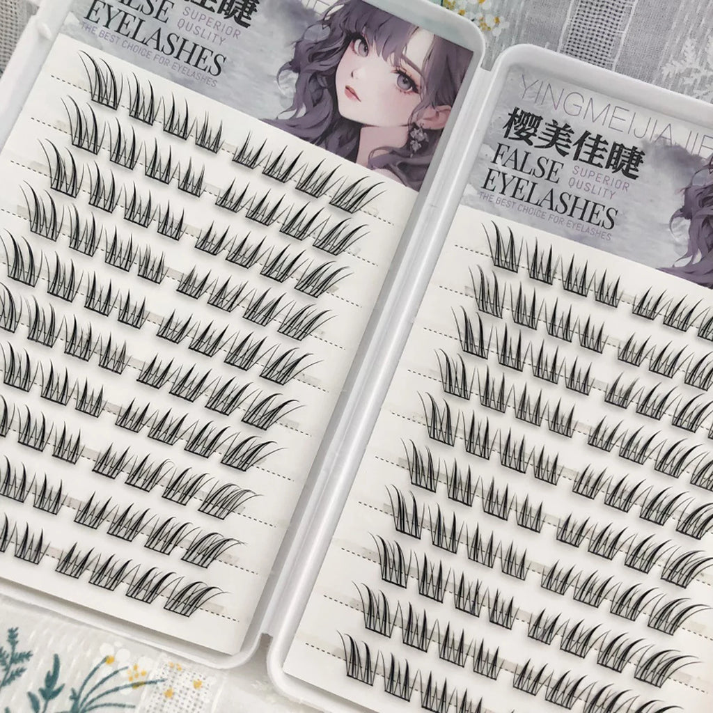 The Master Collection: 6/10/20 Row Silk Fiber Lashes – Easy-Apply Glue-Free Extensions