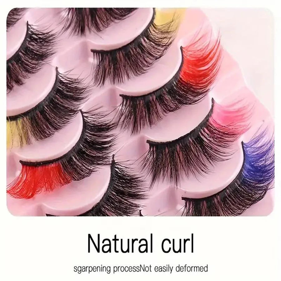Kaleidoscope Lash Collection: 8 Pairs of Lightweight, Bright & Fluffy Statement Lashes