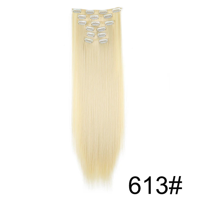 Aura Length 24-Inch Straight Clip-In Collection