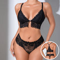 Erotic Floral Muse Lace Lingerie Set | Barely-There Comfort