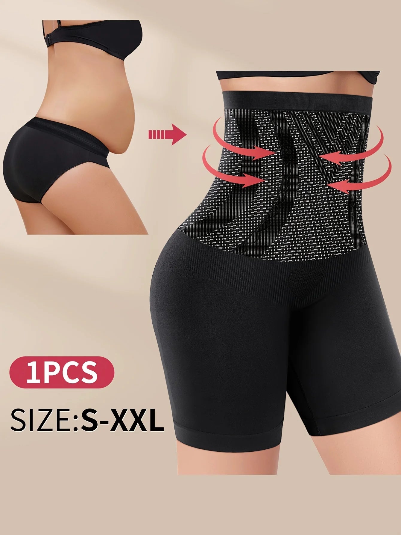 High Waist Tummy Contouring Seamles Comfortable