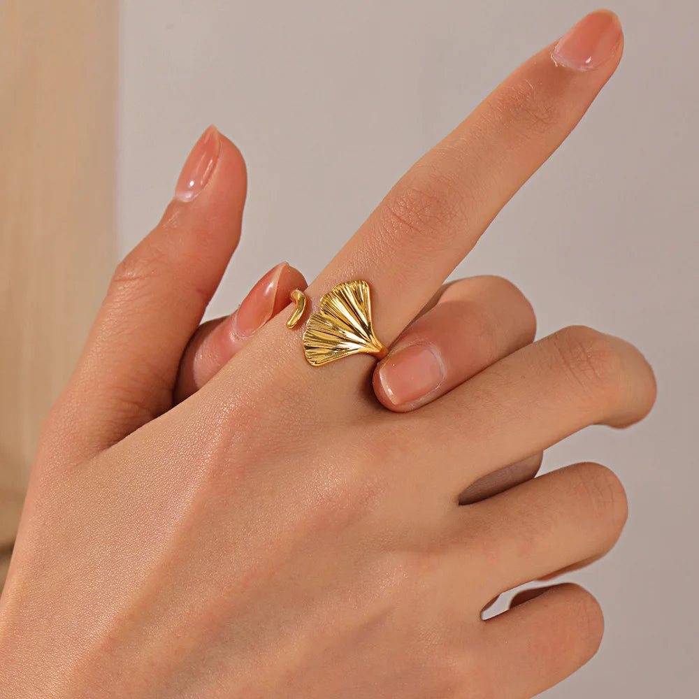 Adjustable Luxe Geometric 316L Gold Rings – The Ultimate All-Day Statement 48 Pieces