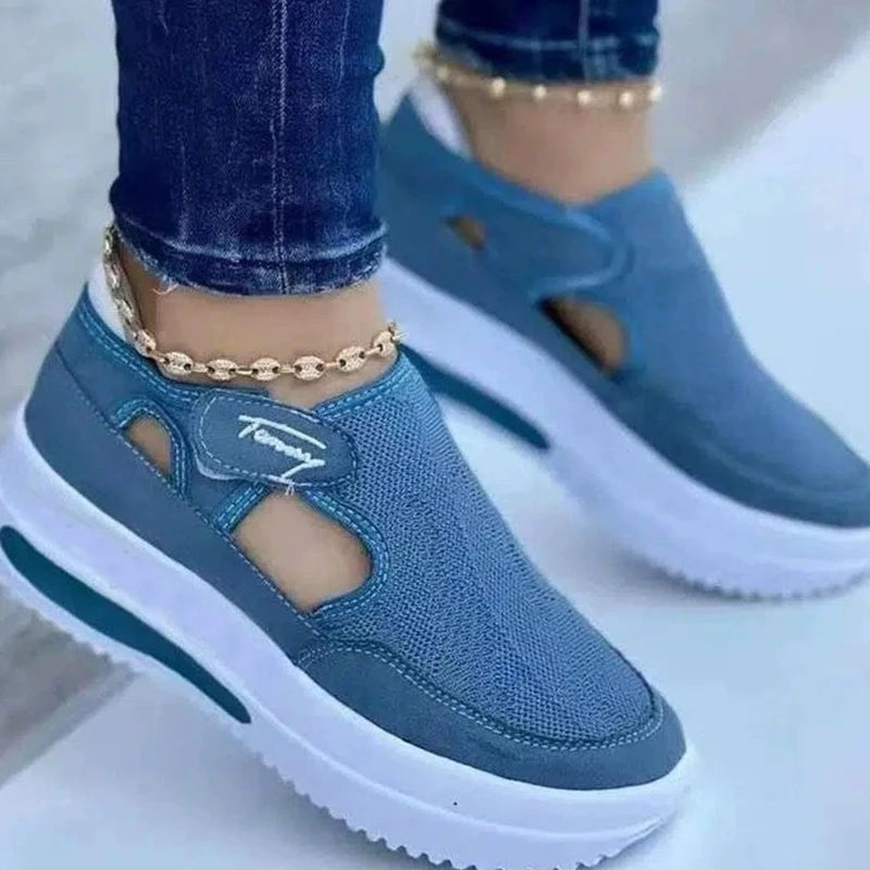 The Everyday Platform Trainer – Lightweight & Breathable Summer Stylish Vulcanized Sneaker