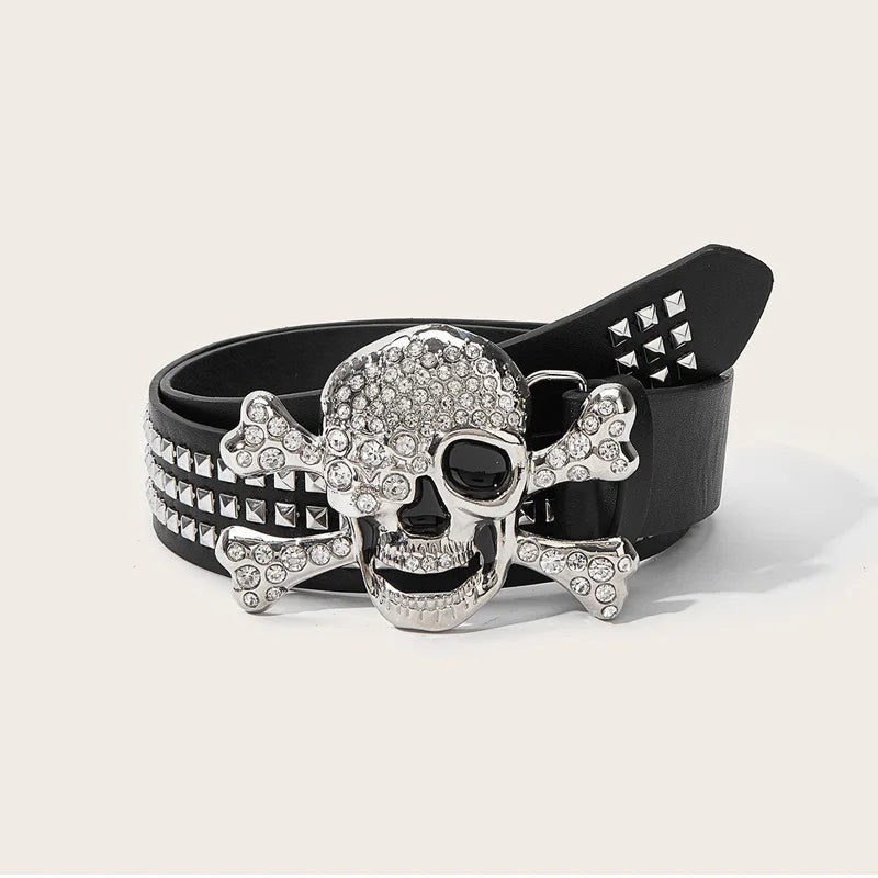 Hip Hop Star, Stud & Bullet-Embellished Belts Street Grit