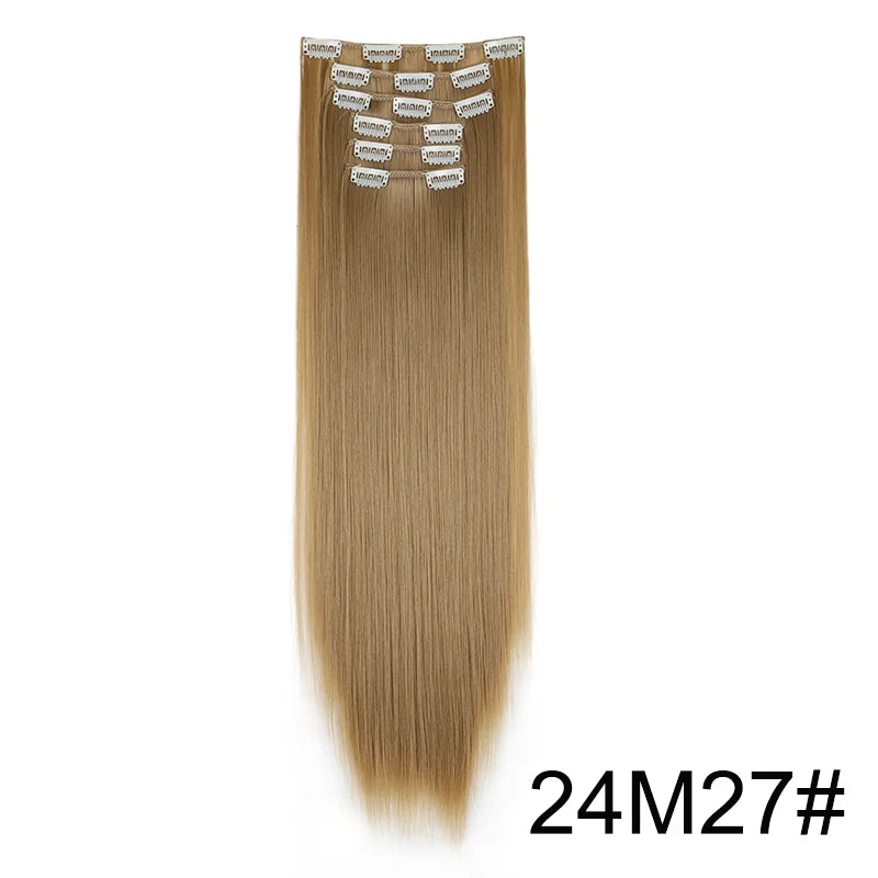 Aura Length 24-Inch Straight Clip-In Collection