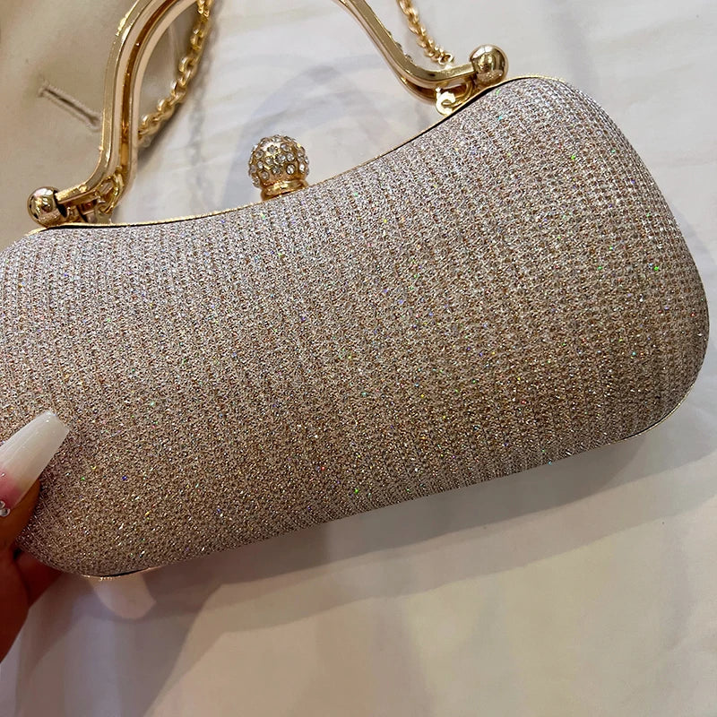 Minimalist Pearl-Button Evening Bag – Modern Feminine Small Sophisticated Button-Detail Bag