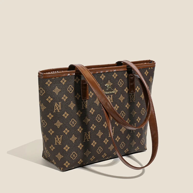 Luxe Grid-Pattern Shoulder Bag – The Ultimate Daily Carry-All