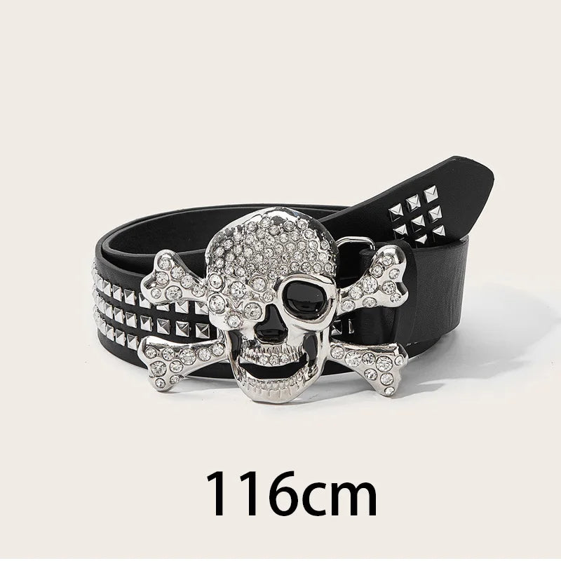 Hip Hop Star, Stud & Bullet-Embellished Belts Street Grit