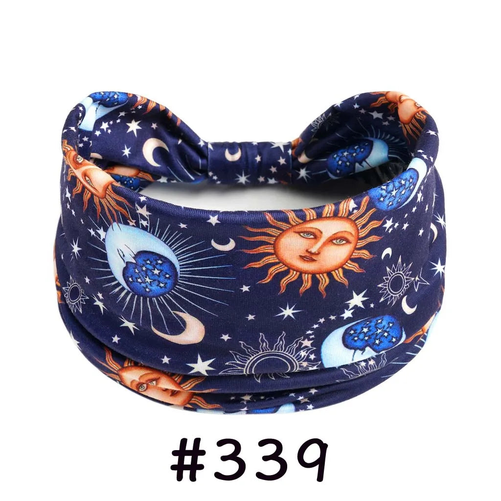 Bohemian Knotted Headbands for Women – Soft Cotton-Blend No-Slip Elastic Hair Accessories