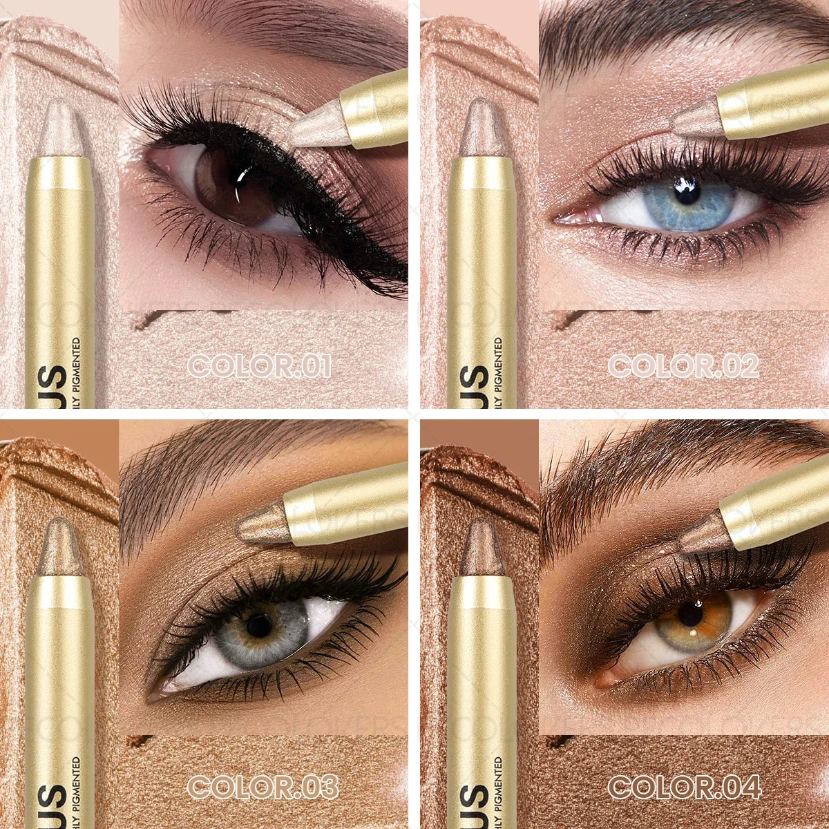 Vibrant Glow Cream Eyeshadow Pen – Long-Lasting, Crease-Proof Professional Finish