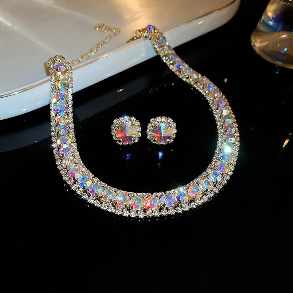 The "After-Hours" Glitz Set – Trendy Rhinestone Jewelry for Party & Daily Chic