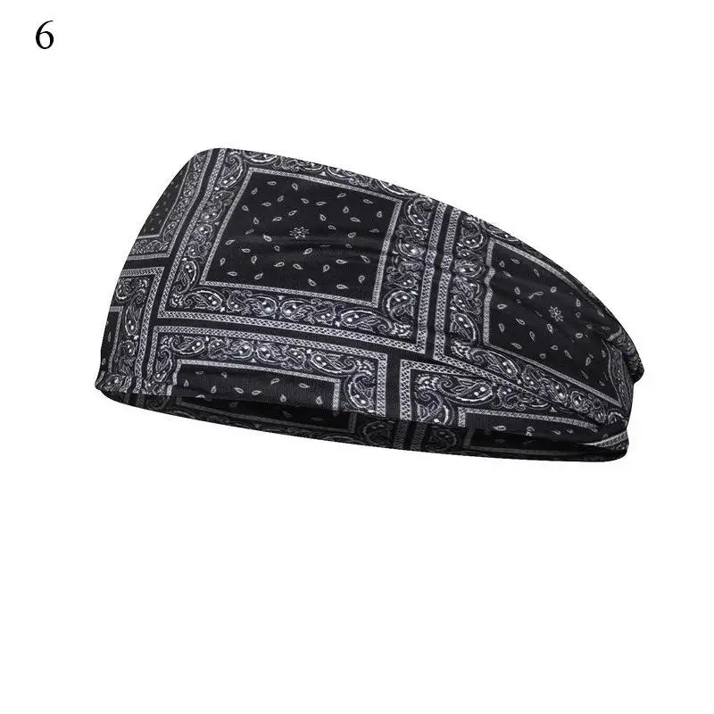 Women's Bohemian Wide Hair Band – Soft Stretchy Floral Turban for Sports, Yoga & Casual Fashion