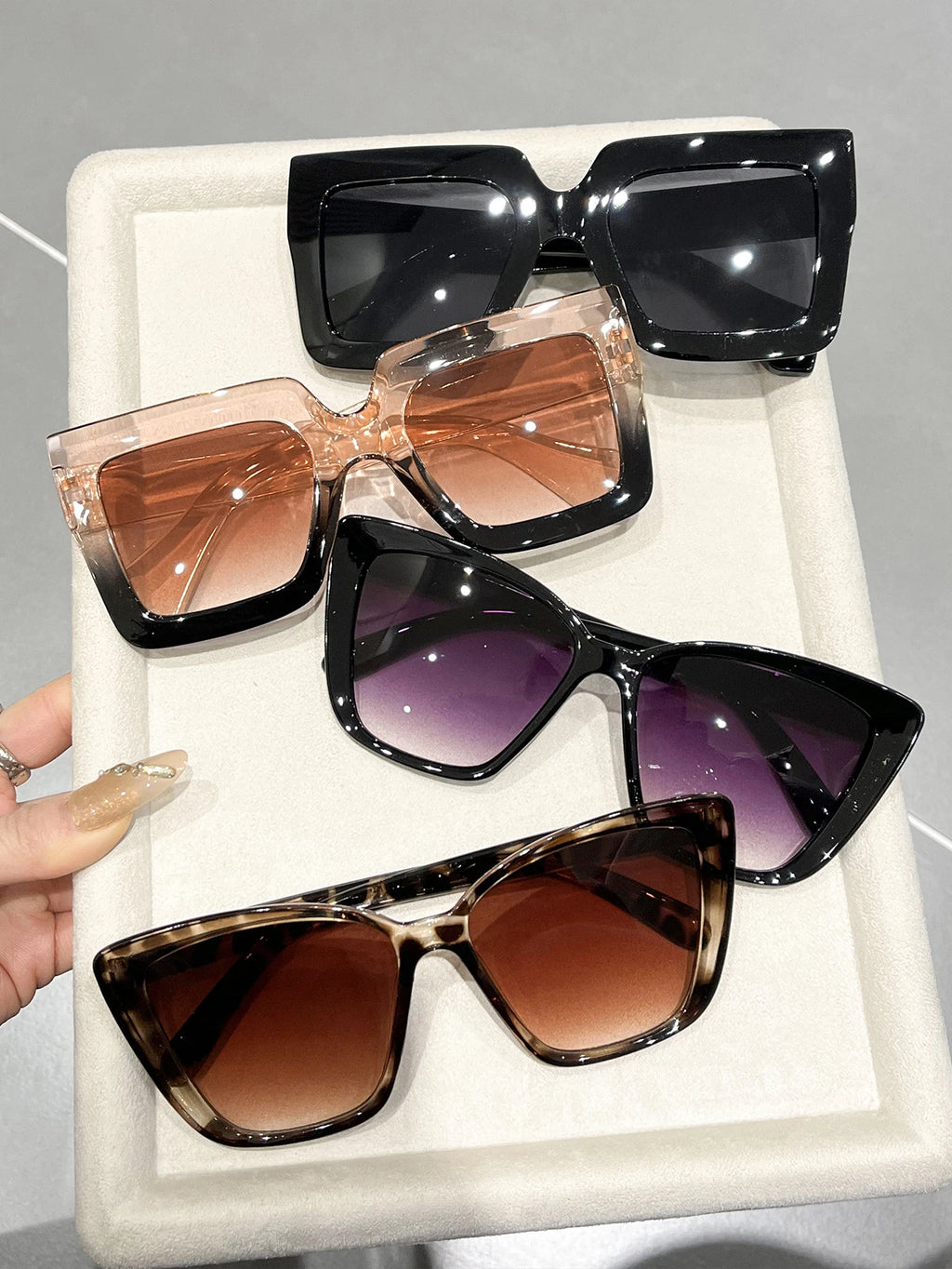 Top-Rated 4-Pack Cat-Eye & Square Sunglasses Sets